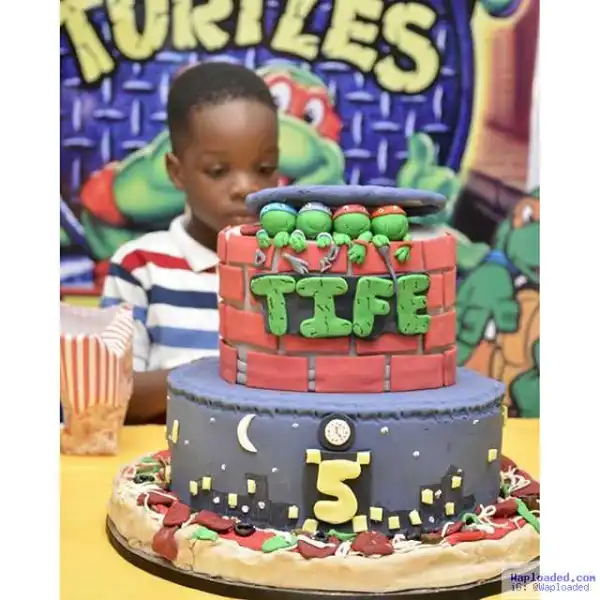 Wizkid throws first son Boluwatife a Ninja themed 5th birthday party (photos)